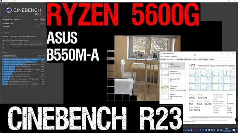 Amd Ryzen 5 5600G Cinebench R23 - 5600g benchmark cpu scores - Asus Prime B550M-A - 5600G ...