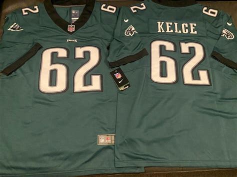 Nike PHILADELPHIA EAGLES JASON KELCE Green Vapor Men's JERSEY sz 2XL New w tags | #4606607282