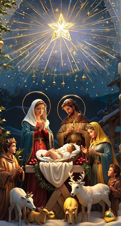 Vas K. | Christmas nativity images, Merry christmas jesus, Christmas nativity scene pictures