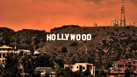 Hollywood Sign Night Wallpaper