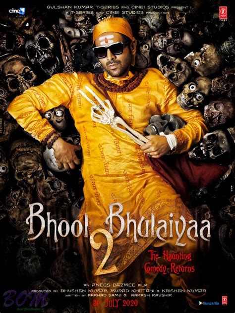 Kartik Aaryan Bhool Bhulaiyaa 2 horror comedy movie poster and release date