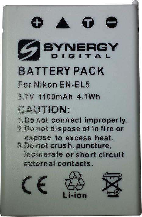 Amazon.com : Synergy Digital Camera Battery, Works with Nikon Coolpix ...