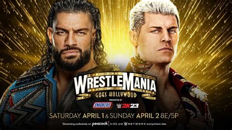 WWE Wrestlemania 2023: Start Time, Match Card, How To Watch On Peacock ...