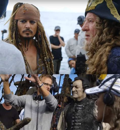 The behind the scenes clip of Johnny Depp's Pirates of the Caribbean ...