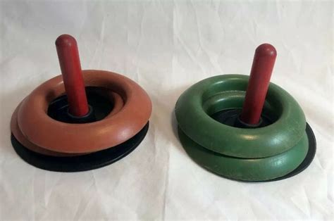 VTG Rubber INDOOR/OUTDOOR Quoits GAME Set Lawn Quoits -- Antique Price ...