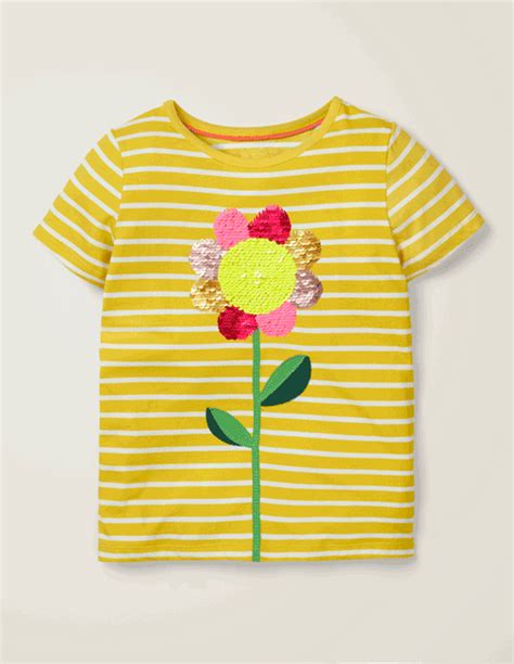 Sequin Colour-change T-shirt | Mini boden, Girls designer clothes ...