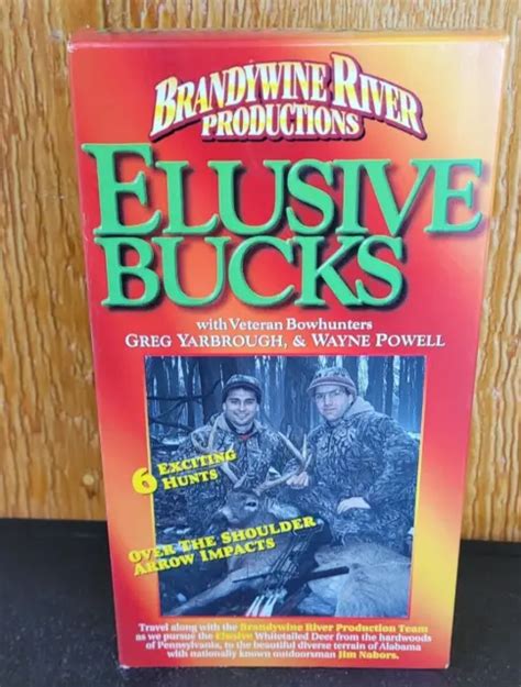RARE VTG VHS Hunting Videos Brandywine River Elusive Bucks Greg Yarbrough $19.44 - PicClick