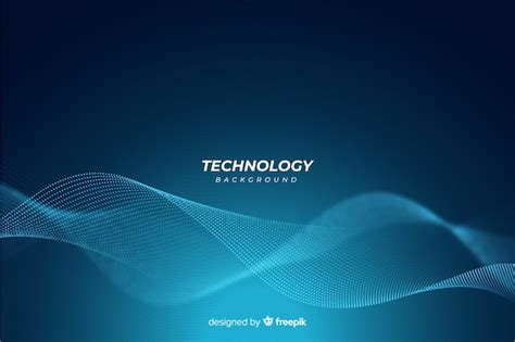 Blue abstract technology background | Free Vector