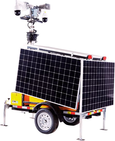 Solar Surveillance Trailer | Mobile Surveillance Camera Trailer 24/7