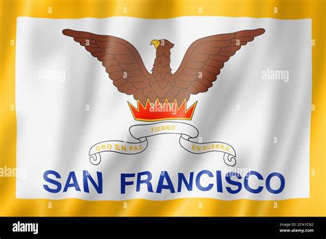 San Francisco city flag, California, USA Stock Photo - Alamy