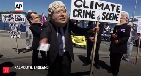 G7 Summit 2021: Climate change activists protest on beach, wearing ...