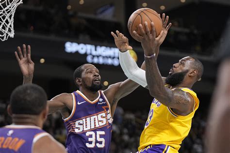 Kevin Durant leads Suns past LeBron James, Lakers in preseason finale ...