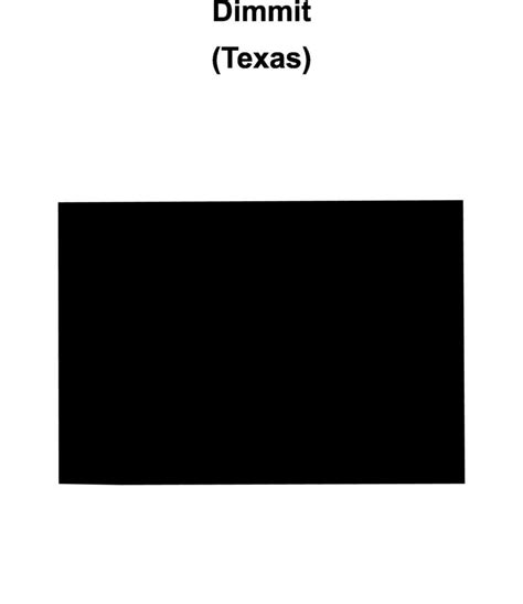 Dimmit County, Texas blank outline map 47450015 Vector Art at Vecteezy