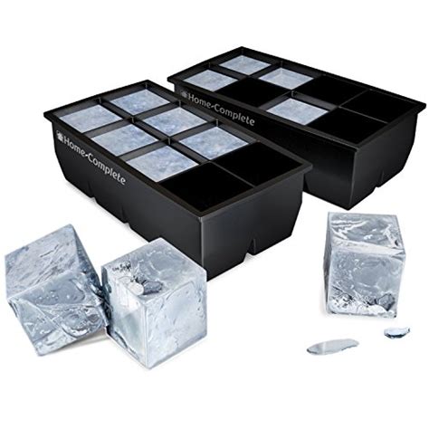 Best Ice Cube Trays – 2 Large Silicone Pack – 16 Giant 2 Inch Ice Cubes ...