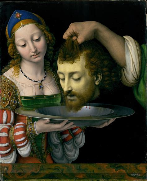 Salome with the Head of Saint John the Baptist Painting by Andrea Solario - Pixels