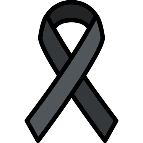 Black ribbon Justicon Lineal Color icon