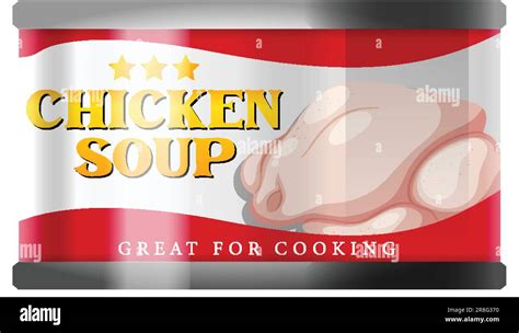 Chicken Soup Food Can Vector illustration Stock Vector Image & Art - Alamy