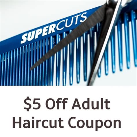 Supercuts Coupon : $5 off an Adult Haircut