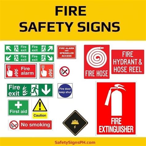 Fire Safety Signs Philippines | Fire safety, Fire drill, Signage