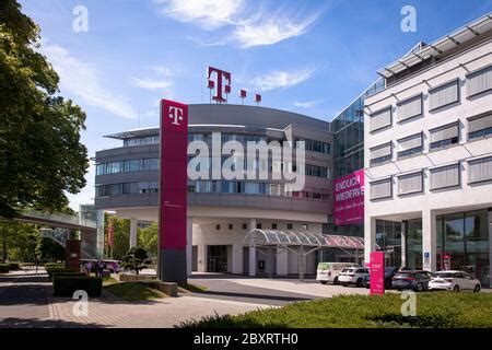 Deutsche Telekom headquarters on Friedrich-Ebert-Allee, Bonn, North Rhine-Westphalia, Germany ...