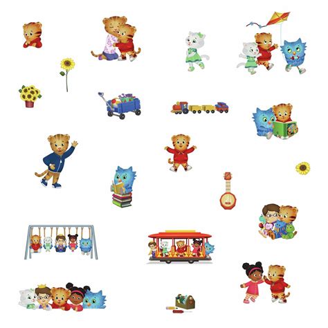 Daniel Tiger Peel and Stick Wall Decals - Entertainment Earth