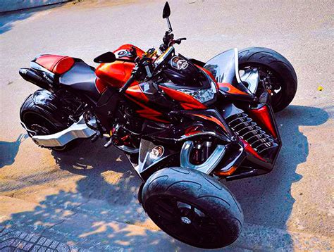 Kawasaki Z1000 Reverse Trike. http://motosaigon.vn/z1000-do-3-banh-v2-kiet-tac-cua-motor-phi ...