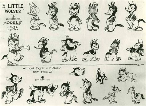 Model Sheets: 1920s, 30s, & 40s | Vintage cartoon, Cartoon character design, Disney concept art