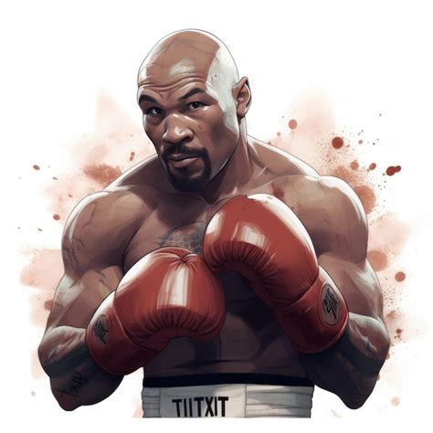 Mike Tyson A Legendary Comeback in 2D Artstyle With a Classic White ...