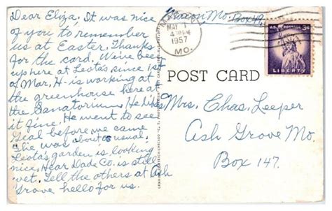 1957 Samaritan Hospital, Macon, MO Postcard | United States - Missouri - Other, Postcard ...