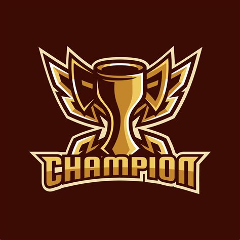 champion emblem winner logo design 5013576 Vector Art at Vecteezy