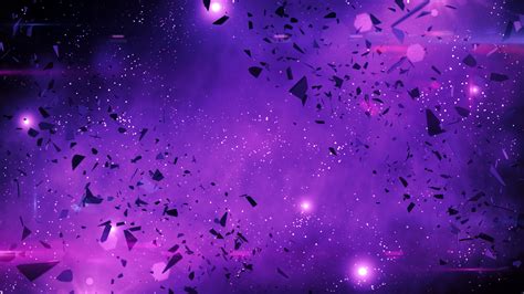 Galaxy Glass Purple Storm | Motion Video Background