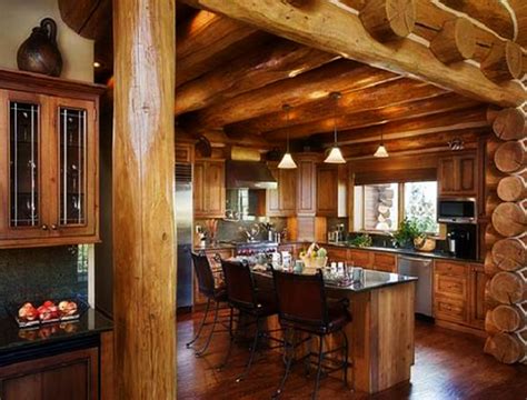 Elegant Looking Kitchen Matching Log Cabin : Furniture Ideas | DeltaAngelGroup