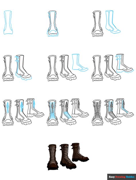 How to Draw Anime Shoes and Boots - Easy Step by Step Tutorial