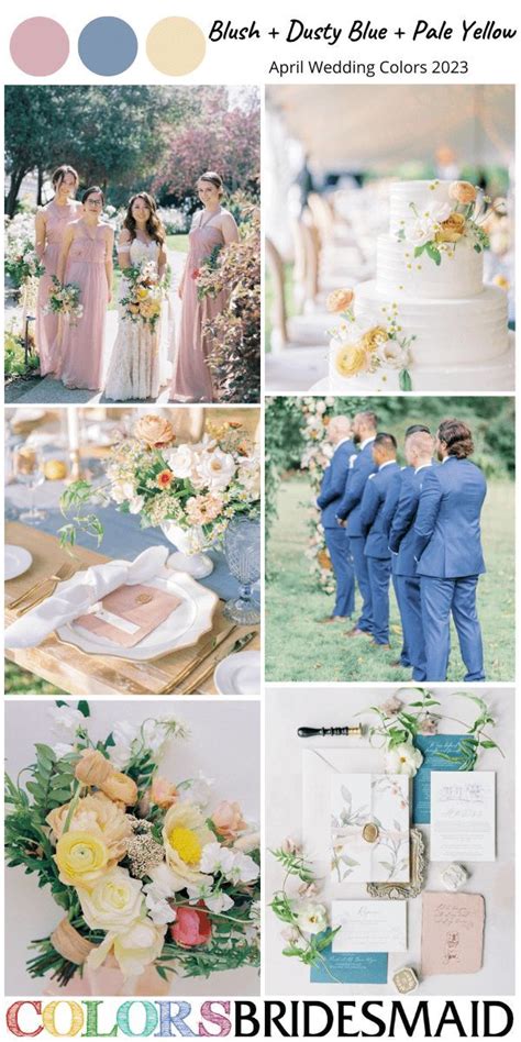 Best 8 April Wedding Color Schemes for 2023 | April wedding colors ...