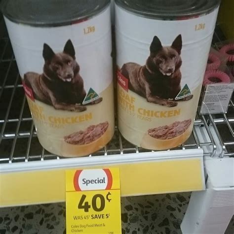 [NSW] 77% off 1.2kg Coles Loaf with Chicken Dog Food $0.40 @ Coles ...