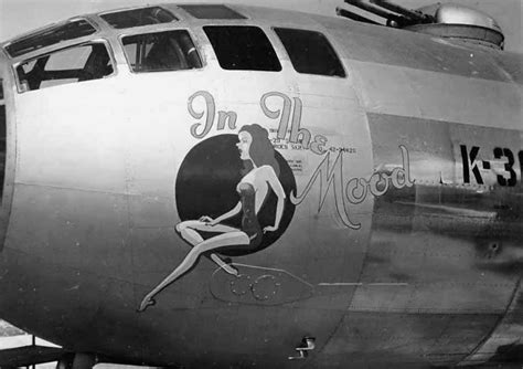 Boeing B-29 Superfortress 42-24826 - Nose Art "In The Mood" | World War Photos