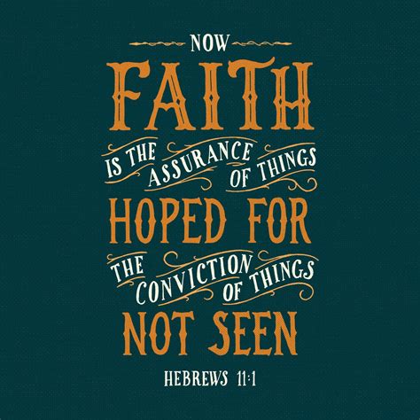 HEBREWS 11:1 | Christian typography, Be yourself quotes, Scripture ...