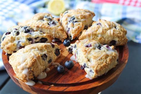 Quick and Easy Bisquick Blueberry Lemon Scones - Spoon Me Slender