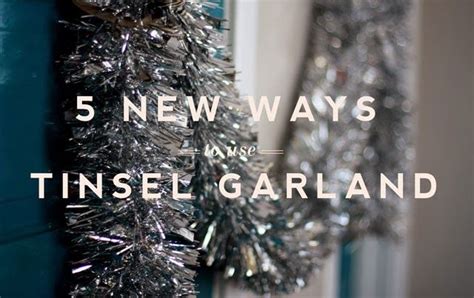 20+ Tinsel Garland Decorating Ideas