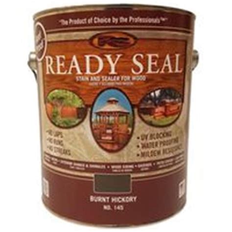 Ready Seal 7966245 1 gal Exterior Wood Stain & Sealer, Burnt Hickory ...