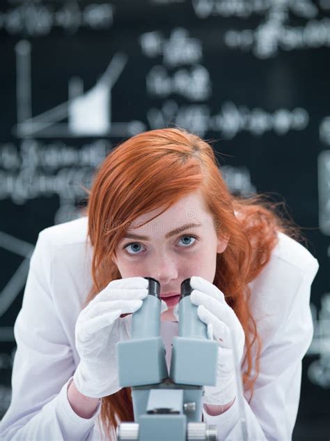 Student Microscope Experiment Stock Image - Image of clinical, laboratory: 31257967