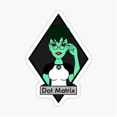 "Dot Matrix - ReBoot" Sticker for Sale by HazelGeek | Redbubble