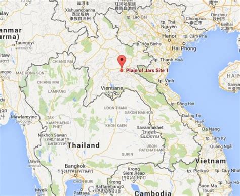 Where is Plain of Jars on map Laos