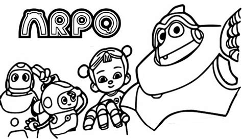 Arpo The Robot Coloring Pages Coloring Pages