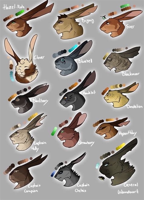 Watership Down Characters by Teloneg on DeviantArt