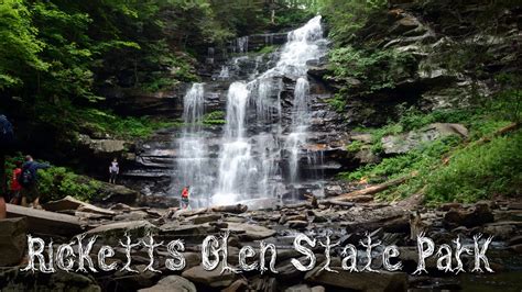 The Falls Trail of Ricketts Glen State Park, PA - YouTube