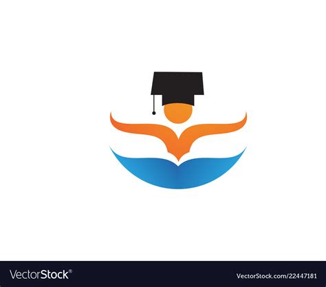 Education people logo symbols Royalty Free Vector Image