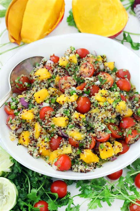 Mango Quinoa Salad - Bowl of Delicious