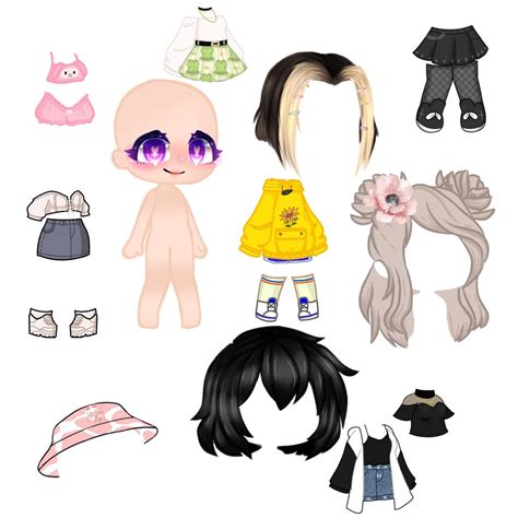 Gacha paper Doll original в 2022 г | Милые рисунки, Рисунки, Бумажные куклы