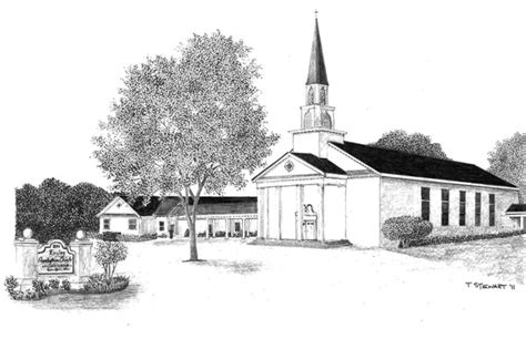 Easley Presbyterian Church by Tom Stewart | ArtWanted.com